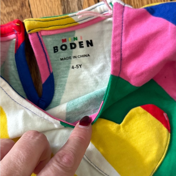 Mini Boden Multicolor Striped Dress - Size 4 / 5 - Picture 2 of 3